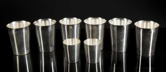 6 Sterling Silver Julip Cups