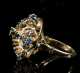 Sapphire and 18K Yellow Gold Ladies Ring