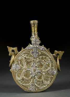Brass Islamic Powder/Shot Flask