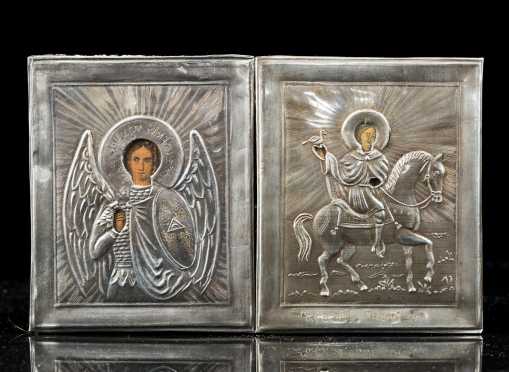 Two Late 19thC Russian Personal Icons
