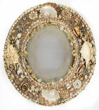 Sea Shell Decorated Mirror
