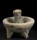 Pre-1500 Mexican Stone Mortar and Pestle and Seated Figure