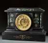 Brass and Marble Mantle Clock