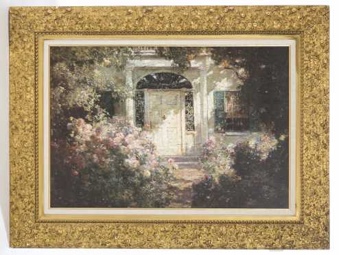 19thC, Gold Gilt Floral Frame