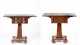 Two Empire Mahogany Drop Leaf Stands