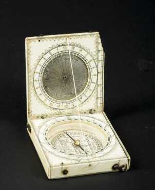 18thC. Ivory Continental Sundial