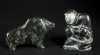 Two Inuit Carved Soapstone Figures