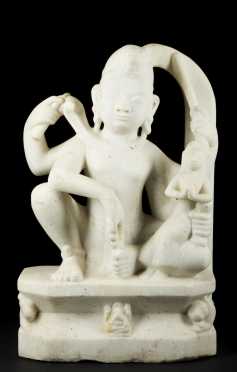 South East Asian Marble "Siva" Figure