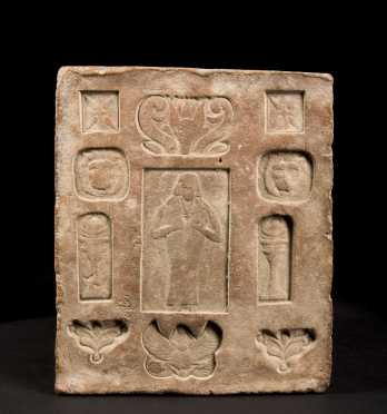 An unusual Egyptian tile, 26th Dynasty or Later