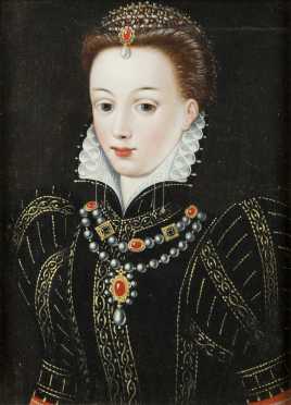 Elizabethan Painting of a Young Woman