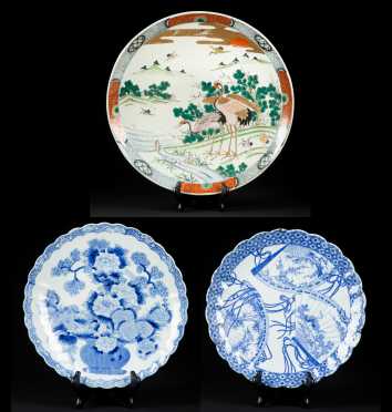 Three Japanese Porcelain Chargers