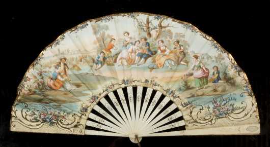 Spanish Painted Paper Fan