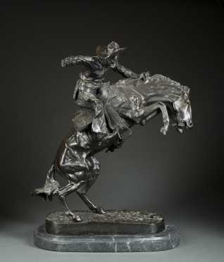 Reproduction Frederic Remington Bronze "The Bronco Buster"