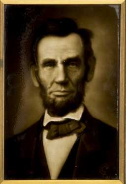 Commemorative Abraham Lincoln photographic tile, 1909