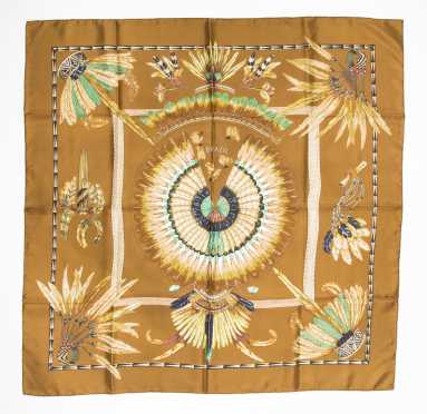 Hermes Scarf, "Brazil", designed by Laurence Bourthoumleux, 1988