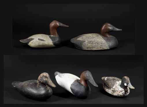 Five Old Decoys Lot