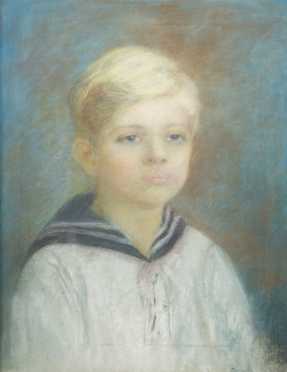 Pastel Drawing Of a Young Boy