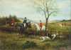 English Hunt Scene Painting