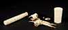 19thC Japanese Carved Ivory Grouping