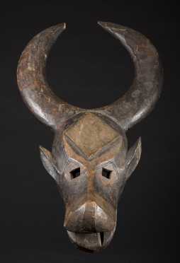 A fine Bamana Bull mask Ex. Linden Museum