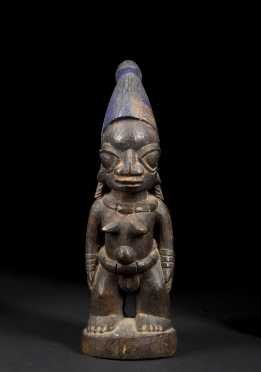 A Fine Yoruba Ibeji figure; possibly school of Areogun
