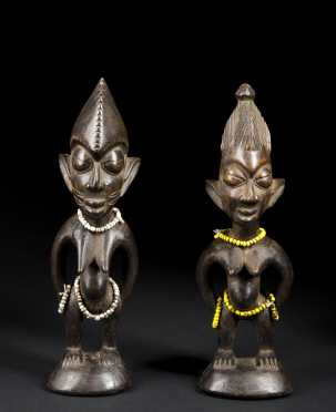 A pair of ibeji figures