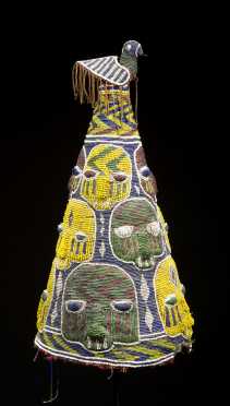 A Yoruba beaded crown