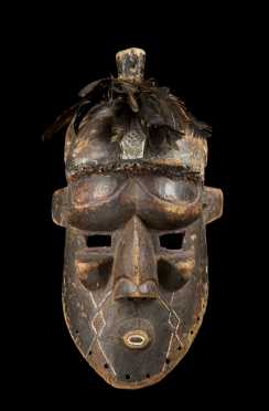 A fine and rare Kuba-Binji mask