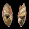 A Superb and rare pair of Lower Sepik masks