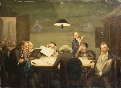 Austrian 19thC Interior Oil Painting