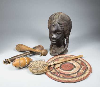 A group of Nigerian ethnographic objects