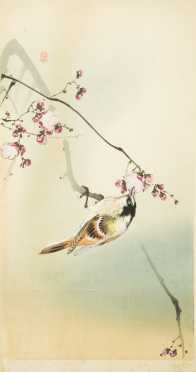 Onara Shoson(Japanese 1877-1945) Color Woodcut