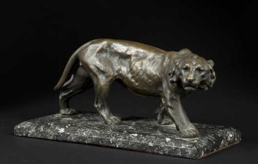 Bronze Casting of a Male Lion