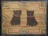 Pair of Scotty Dogs Hooked Rug