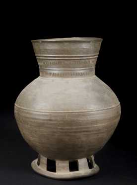 Korean Grey Pottery Storage Jar, Silla Period