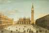 Old master School of Canaletto "Grand Piazza, Venice" 19thC