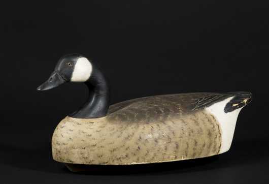 Goose Decoy Attributed to Evans Eter 20thC