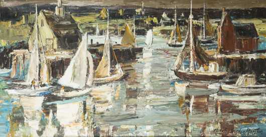Charle Gordon Marston, Mass (1898-1980)- oil on canvas painting