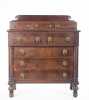 Empire Mahogany Deck Top Chest of Drawers