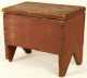Miniature Red Painted Blanket Chest