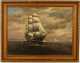 T. Bailey, MA, oil on canvas of a clipper ship