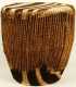 African Zebra Skin Drum