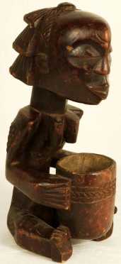 African Wooden Carving of a female figure 