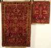 Two Sarouk Scatter Oriental rugs