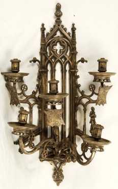 Gothic Revival Cast iron Sconce