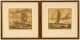 Pair of framed etchings by Gordon Grant