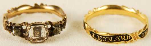 Two Antique Memorial Rings