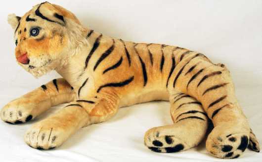 Steiff Reclining Toy Tiger