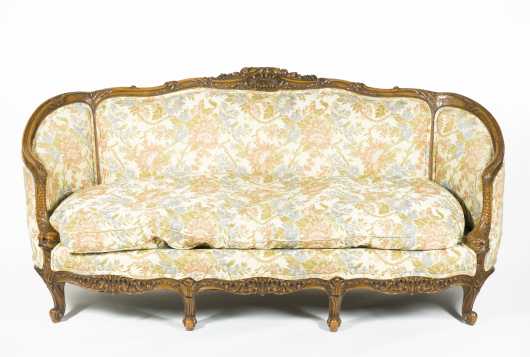 Custom Made Carved French Style Sofa