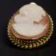 Lot of 2 Cameo Brooches